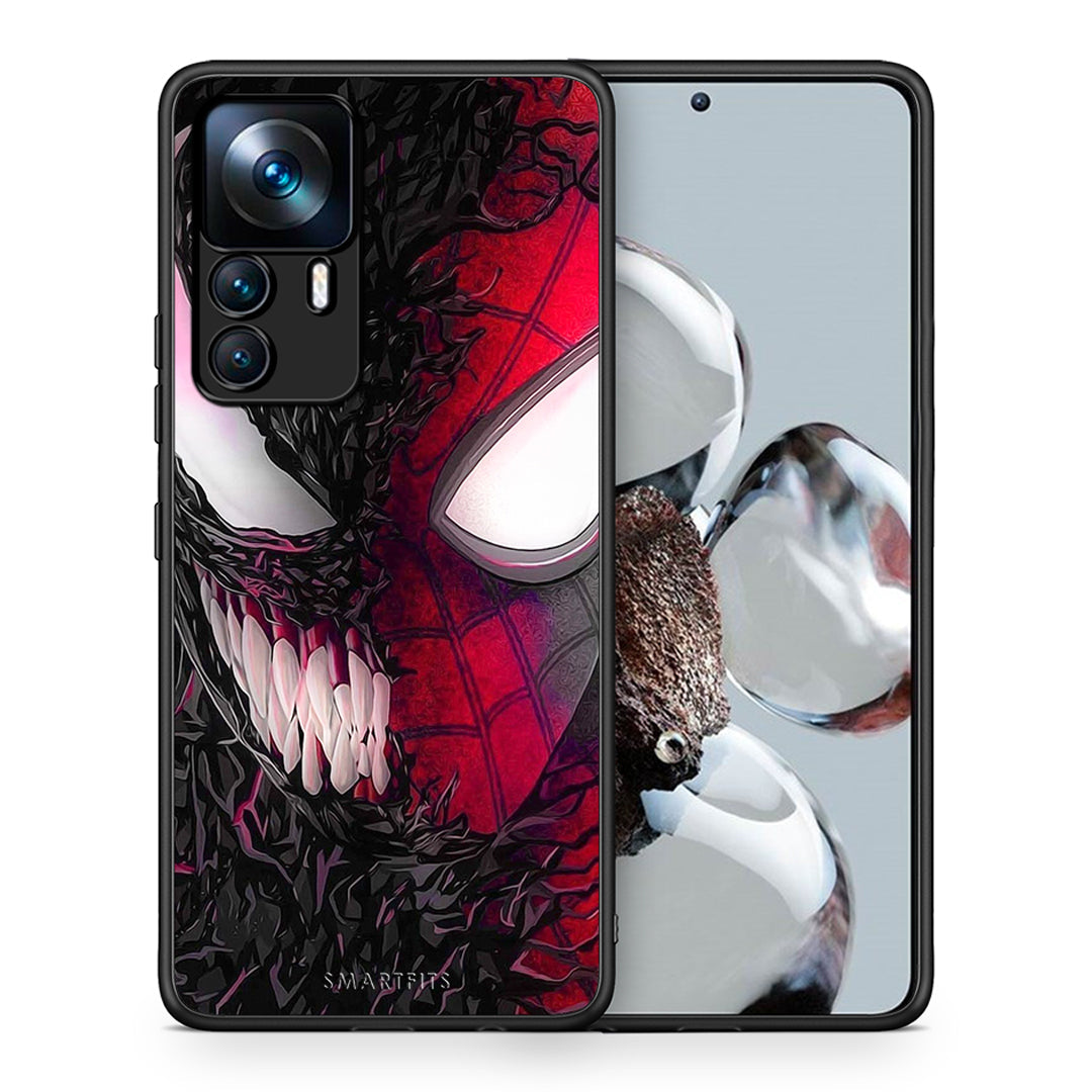 Θήκη Xiaomi 12T / K50 Ultra SpiderVenom PopArt από τη Smartfits με σχέδιο στο πίσω μέρος και μαύρο περίβλημα | Xiaomi 12T / K50 Ultra SpiderVenom PopArt case with colorful back and black bezels