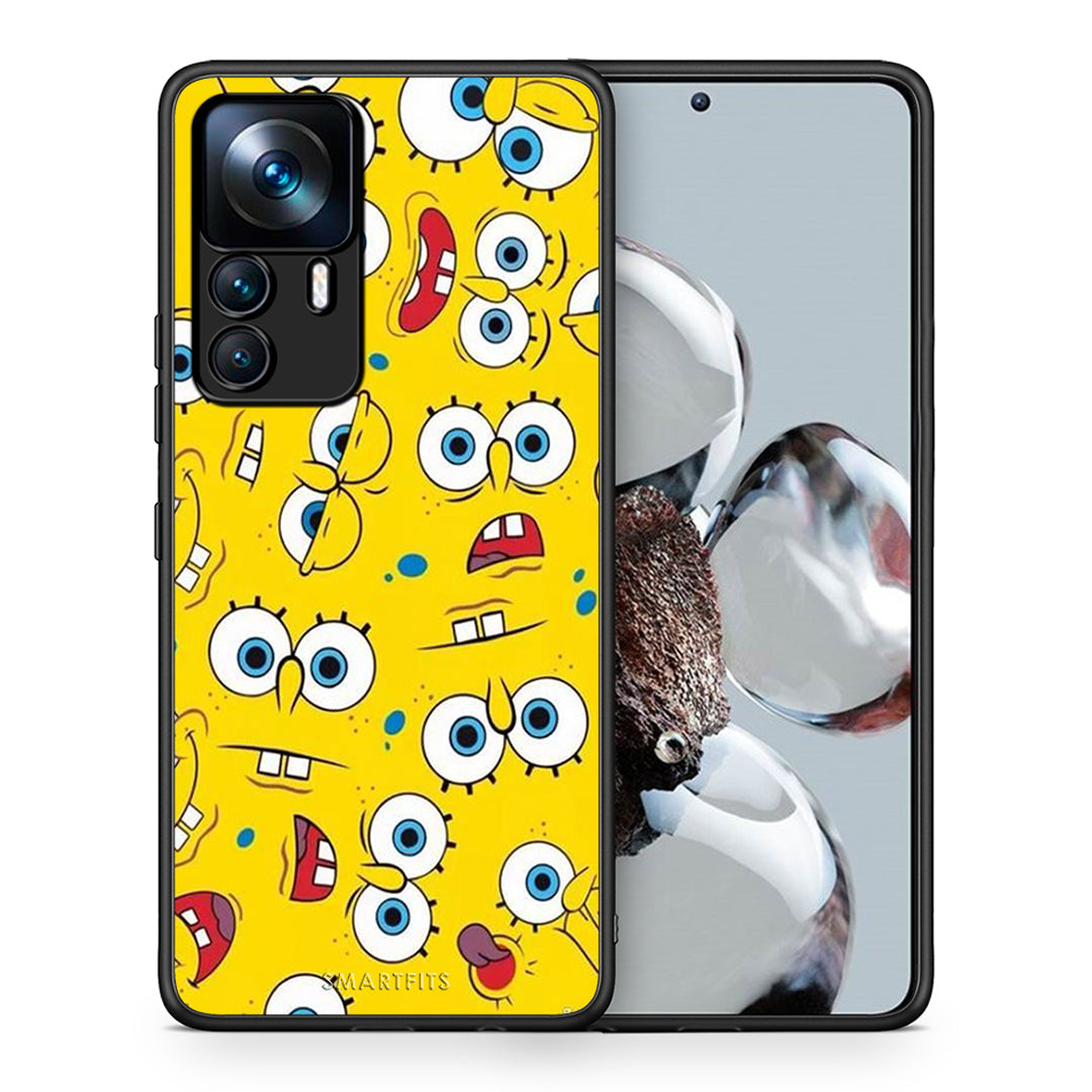 Θήκη Xiaomi 12T / K50 Ultra Sponge PopArt από τη Smartfits με σχέδιο στο πίσω μέρος και μαύρο περίβλημα | Xiaomi 12T / K50 Ultra Sponge PopArt case with colorful back and black bezels