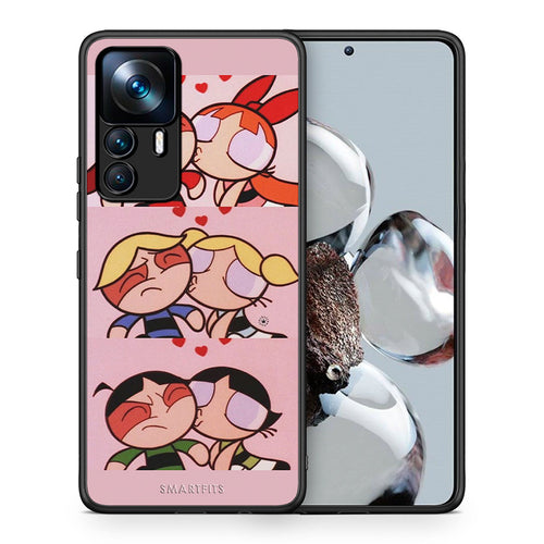 Θήκη Αγίου Βαλεντίνου Xiaomi 12T / K50 Ultra Puff Love από τη Smartfits με σχέδιο στο πίσω μέρος και μαύρο περίβλημα | Xiaomi 12T / K50 Ultra Puff Love case with colorful back and black bezels