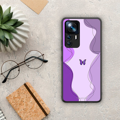 Purple Mariposa - Xiaomi 12T / K50 Ultra θήκη