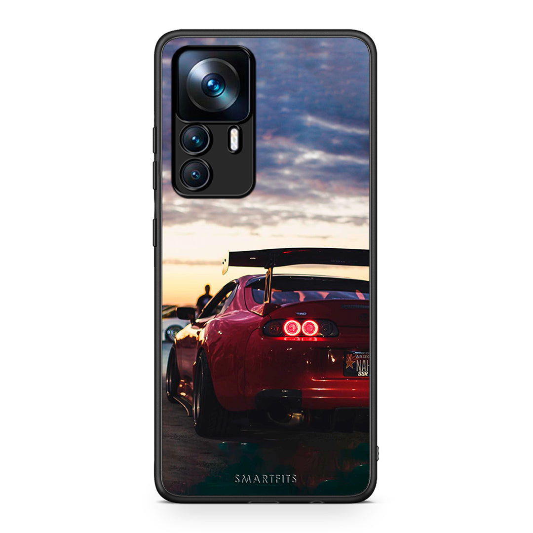 Xiaomi 12T / K50 Ultra Racing Supra θήκη από τη Smartfits με σχέδιο στο πίσω μέρος και μαύρο περίβλημα | Smartphone case with colorful back and black bezels by Smartfits