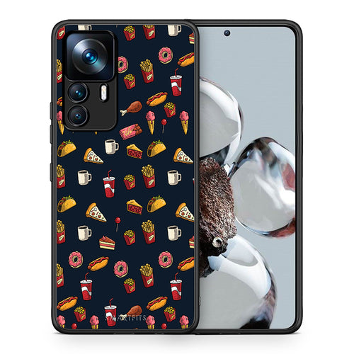 Θήκη Xiaomi 12T / K50 Ultra Hungry Random από τη Smartfits με σχέδιο στο πίσω μέρος και μαύρο περίβλημα | Xiaomi 12T / K50 Ultra Hungry Random case with colorful back and black bezels
