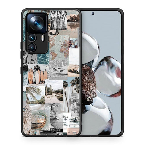 Θήκη Xiaomi 12T / K50 Ultra Retro Beach Life από τη Smartfits με σχέδιο στο πίσω μέρος και μαύρο περίβλημα | Xiaomi 12T / K50 Ultra Retro Beach Life case with colorful back and black bezels