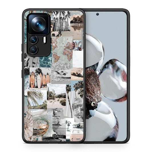 Θήκη Xiaomi 12T / K50 Ultra Retro Beach Life από τη Smartfits με σχέδιο στο πίσω μέρος και μαύρο περίβλημα | Xiaomi 12T / K50 Ultra Retro Beach Life case with colorful back and black bezels