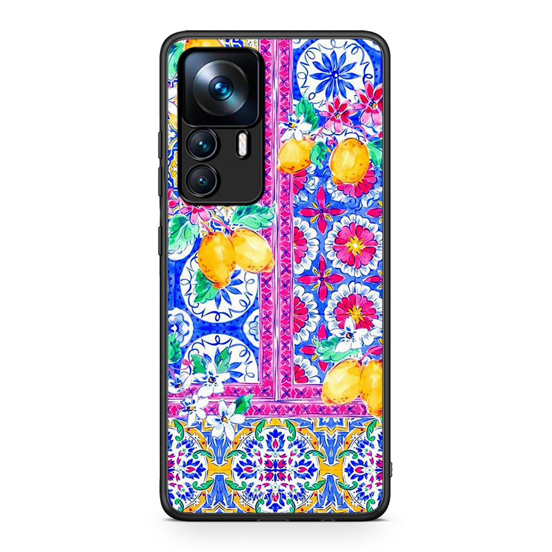 Xiaomi 12T / K50 Ultra Retro Spring θήκη από τη Smartfits με σχέδιο στο πίσω μέρος και μαύρο περίβλημα | Smartphone case with colorful back and black bezels by Smartfits