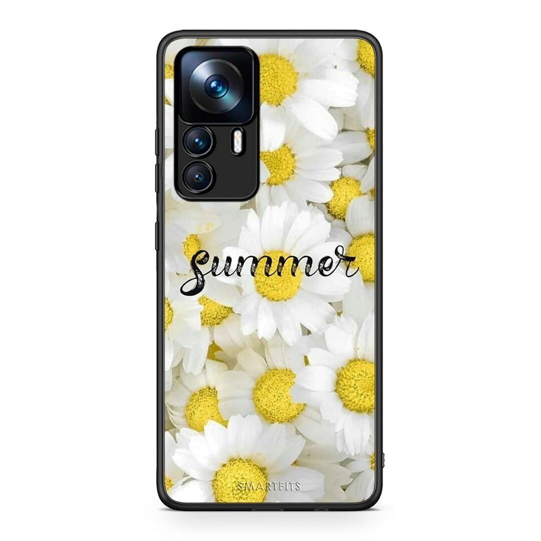 Xiaomi 12T / K50 Ultra Summer Daisies Θήκη από τη Smartfits με σχέδιο στο πίσω μέρος και μαύρο περίβλημα | Smartphone case with colorful back and black bezels by Smartfits