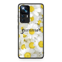 Thumbnail for Xiaomi 12T / 12T Pro / K50 Ultra Summer Daisies Θήκη από τη Smartfits με σχέδιο στο πίσω μέρος και μαύρο περίβλημα | Smartphone case with colorful back and black bezels by Smartfits