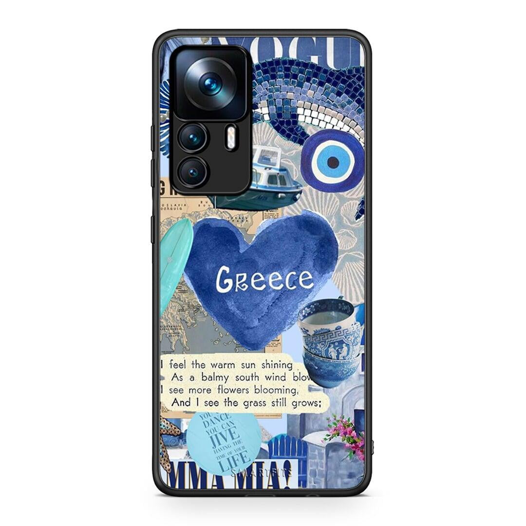 Xiaomi 12T / K50 Ultra Summer In Greece Θήκη από τη Smartfits με σχέδιο στο πίσω μέρος και μαύρο περίβλημα | Smartphone case with colorful back and black bezels by Smartfits