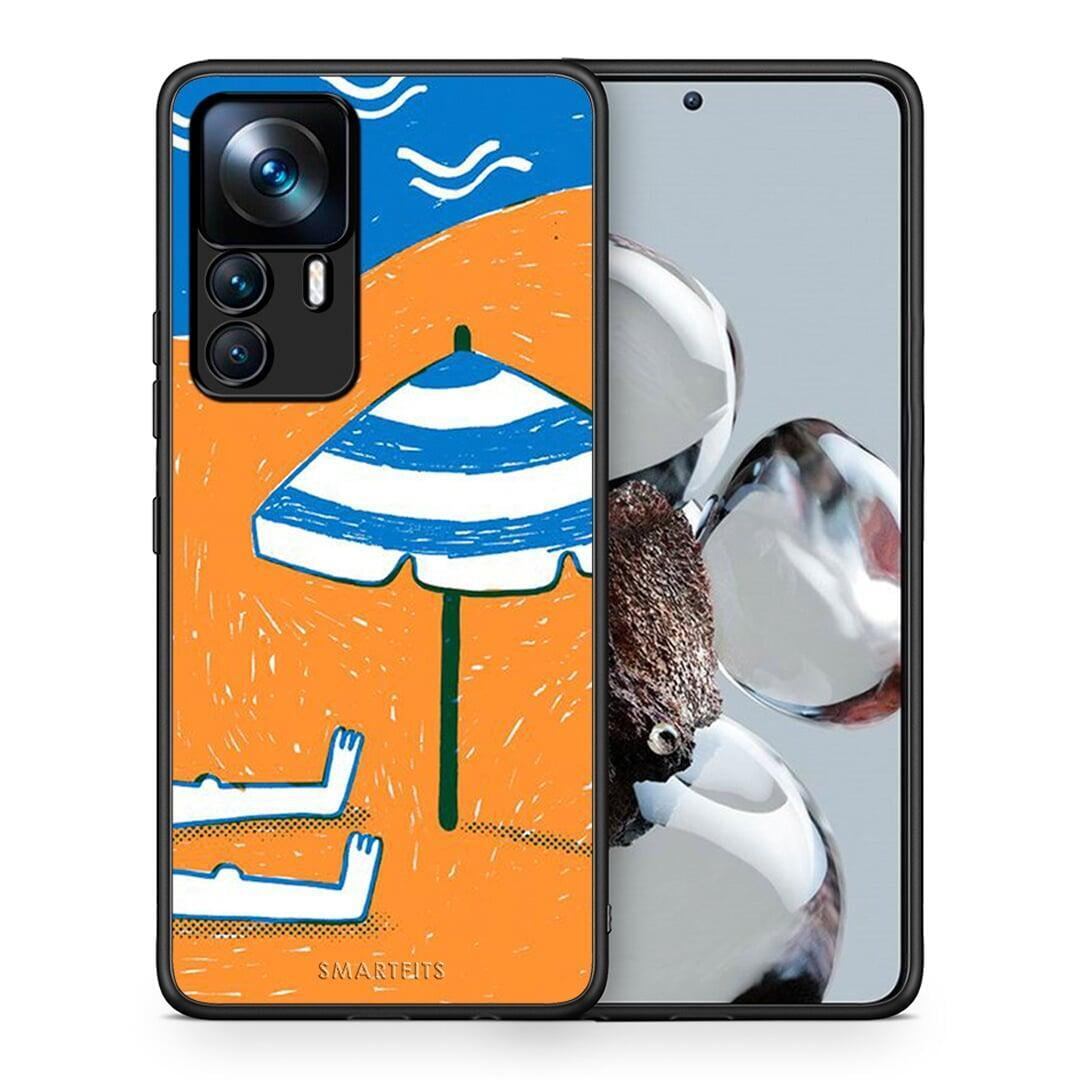 Θήκη Xiaomi 12T / K50 Ultra Summering από τη Smartfits με σχέδιο στο πίσω μέρος και μαύρο περίβλημα | Xiaomi 12T / K50 Ultra Summering case with colorful back and black bezels