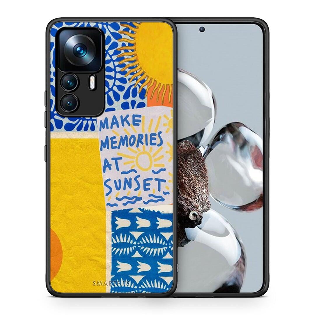 Θήκη Xiaomi 12T / 12T Pro / K50 Ultra Sunset Memories από τη Smartfits με σχέδιο στο πίσω μέρος και μαύρο περίβλημα | Xiaomi 12T / 12T Pro / K50 Ultra Sunset Memories case with colorful back and black bezels
