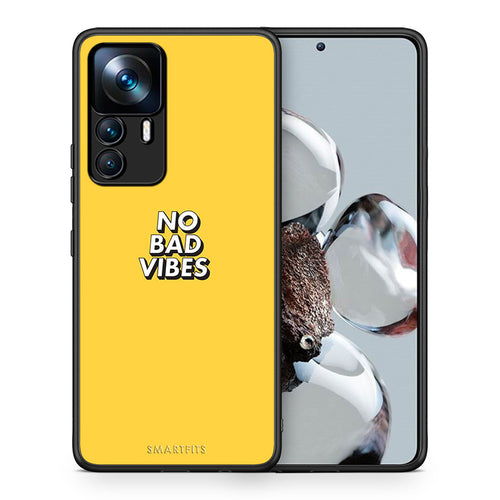 Θήκη Xiaomi 12T / K50 Ultra Vibes Text από τη Smartfits με σχέδιο στο πίσω μέρος και μαύρο περίβλημα | Xiaomi 12T / K50 Ultra Vibes Text case with colorful back and black bezels