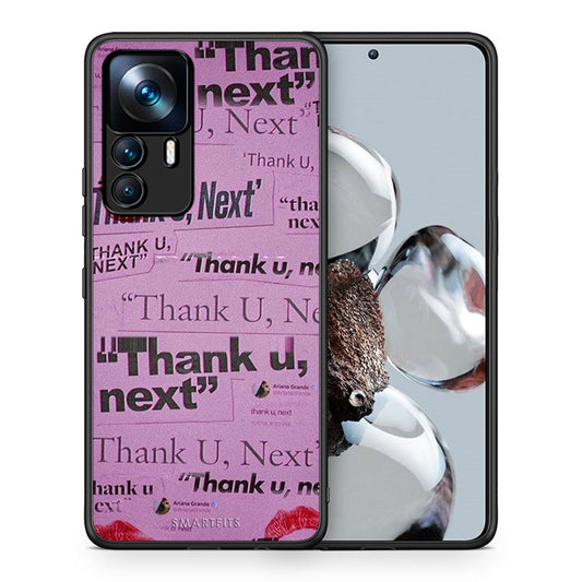 Θήκη Αγίου Βαλεντίνου Xiaomi 12T / K50 Ultra Thank You Next από τη Smartfits με σχέδιο στο πίσω μέρος και μαύρο περίβλημα | Xiaomi 12T / K50 Ultra Thank You Next case with colorful back and black bezels