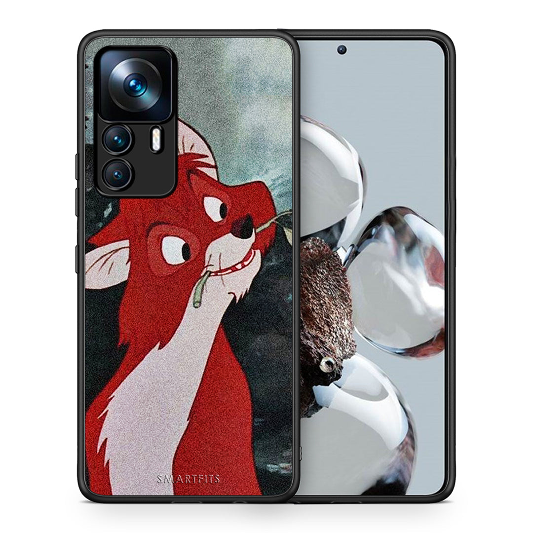 Θήκη Xiaomi 12T / K50 Ultra Tod And Vixey Love 1 από τη Smartfits με σχέδιο στο πίσω μέρος και μαύρο περίβλημα | Xiaomi 12T / K50 Ultra Tod And Vixey Love 1 case with colorful back and black bezels