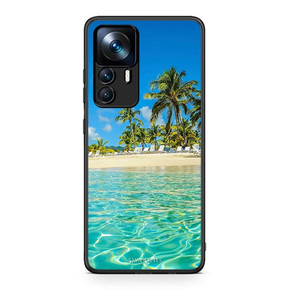 Xiaomi 12T / K50 Ultra Tropical Vibes Θήκη από τη Smartfits με σχέδιο στο πίσω μέρος και μαύρο περίβλημα | Smartphone case with colorful back and black bezels by Smartfits