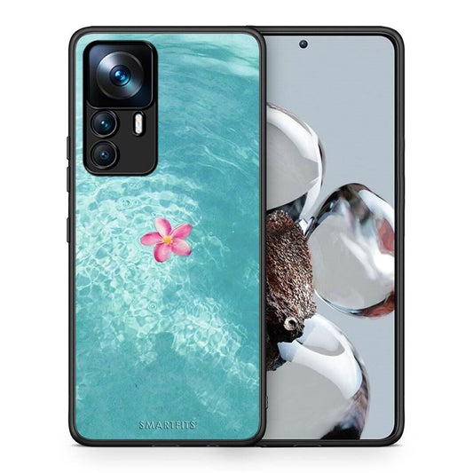 Θήκη Xiaomi 12T / K50 Ultra Water Flower από τη Smartfits με σχέδιο στο πίσω μέρος και μαύρο περίβλημα | Xiaomi 12T / K50 Ultra Water Flower case with colorful back and black bezels