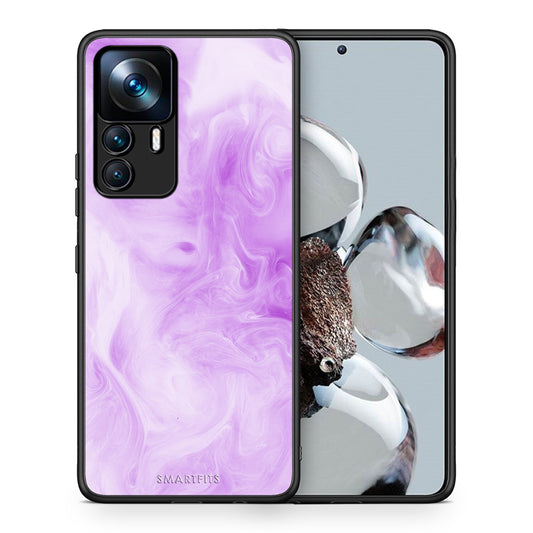 Θήκη Xiaomi 12T / K50 Ultra Lavender Watercolor από τη Smartfits με σχέδιο στο πίσω μέρος και μαύρο περίβλημα | Xiaomi 12T / K50 Ultra Lavender Watercolor case with colorful back and black bezels