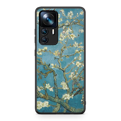 Xiaomi 12T / K50 Ultra White Blossoms θήκη από τη Smartfits με σχέδιο στο πίσω μέρος και μαύρο περίβλημα | Smartphone case with colorful back and black bezels by Smartfits