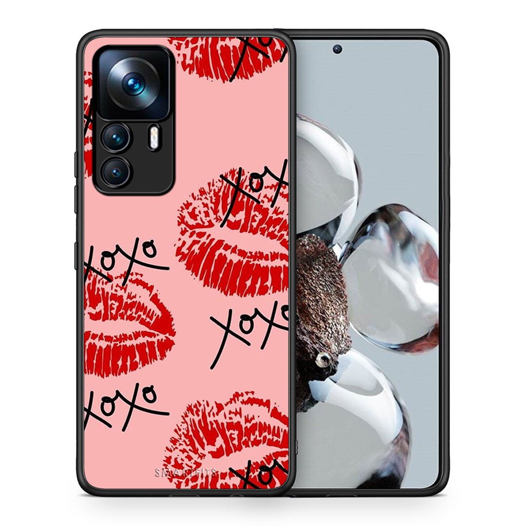 Θήκη Xiaomi 12T / K50 Ultra XOXO Lips από τη Smartfits με σχέδιο στο πίσω μέρος και μαύρο περίβλημα | Xiaomi 12T / K50 Ultra XOXO Lips case with colorful back and black bezels