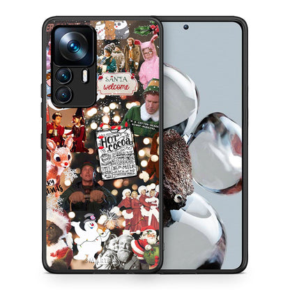 Θήκη Xiaomi 12T / K50 Ultra Xmas Movies από τη Smartfits με σχέδιο στο πίσω μέρος και μαύρο περίβλημα | Xiaomi 12T / K50 Ultra Xmas Movies case with colorful back and black bezels