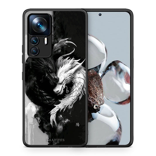 Θήκη Xiaomi 12T / K50 Ultra Yin Yang από τη Smartfits με σχέδιο στο πίσω μέρος και μαύρο περίβλημα | Xiaomi 12T / K50 Ultra Yin Yang case with colorful back and black bezels