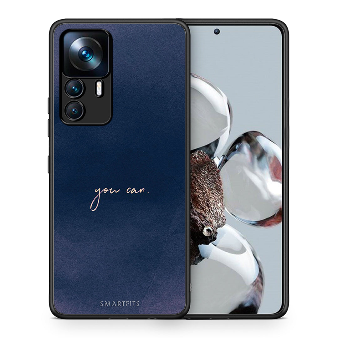 Θήκη Xiaomi 12T / K50 Ultra You Can από τη Smartfits με σχέδιο στο πίσω μέρος και μαύρο περίβλημα | Xiaomi 12T / K50 Ultra You Can case with colorful back and black bezels