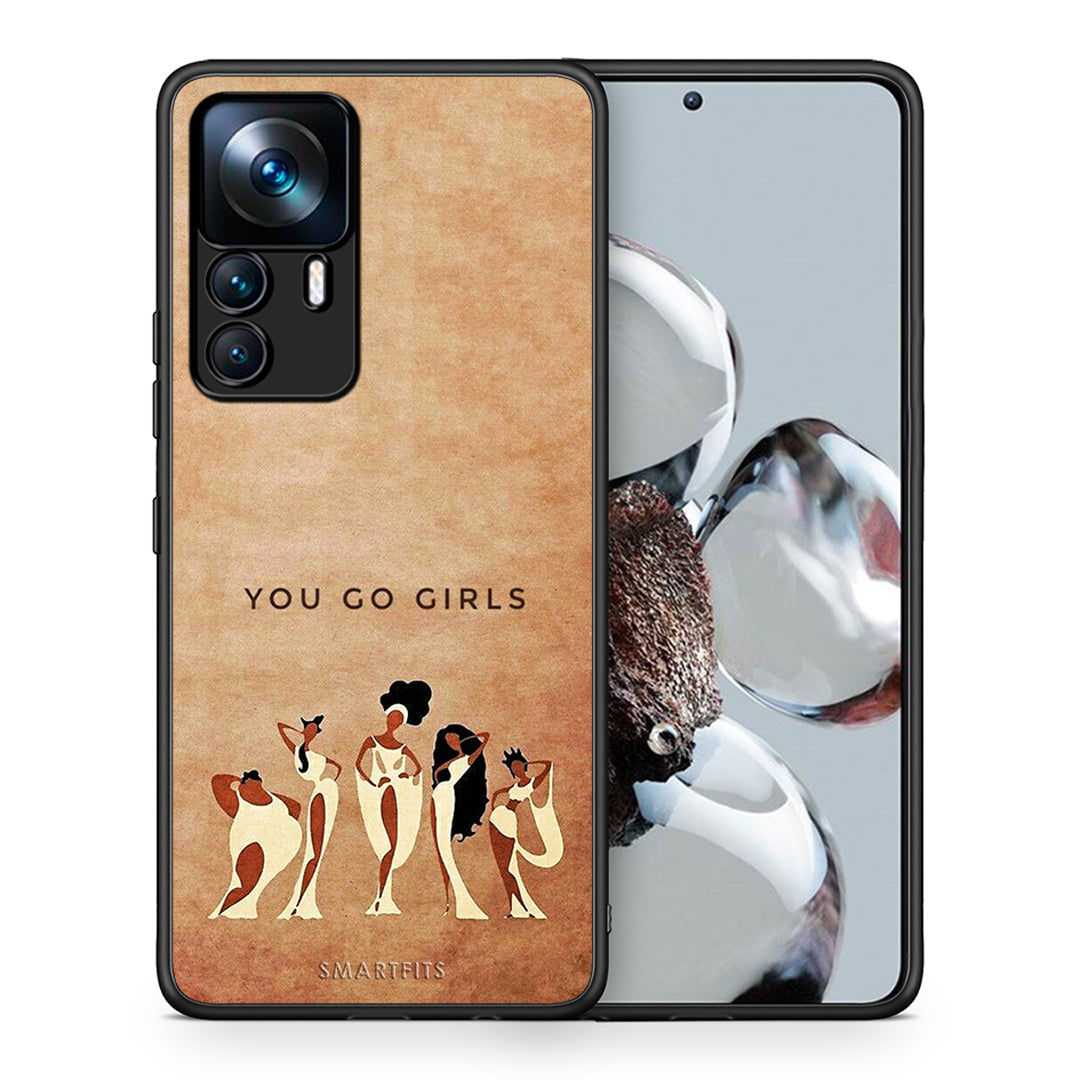 Θήκη Xiaomi 12T / K50 Ultra You Go Girl από τη Smartfits με σχέδιο στο πίσω μέρος και μαύρο περίβλημα | Xiaomi 12T / K50 Ultra You Go Girl case with colorful back and black bezels