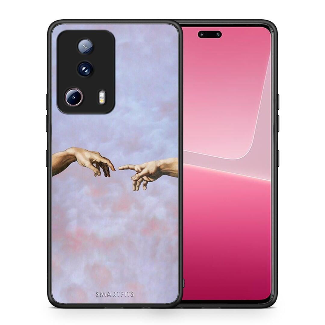 Θήκη Xiaomi 13 Lite 5G Adam Hand από τη Smartfits με σχέδιο στο πίσω μέρος και μαύρο περίβλημα | Xiaomi 13 Lite 5G Adam Hand Case with Colorful Back and Black Bezels