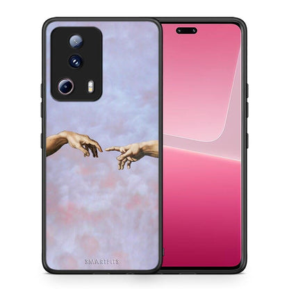 Θήκη Xiaomi 13 Lite 5G Adam Hand από τη Smartfits με σχέδιο στο πίσω μέρος και μαύρο περίβλημα | Xiaomi 13 Lite 5G Adam Hand Case with Colorful Back and Black Bezels