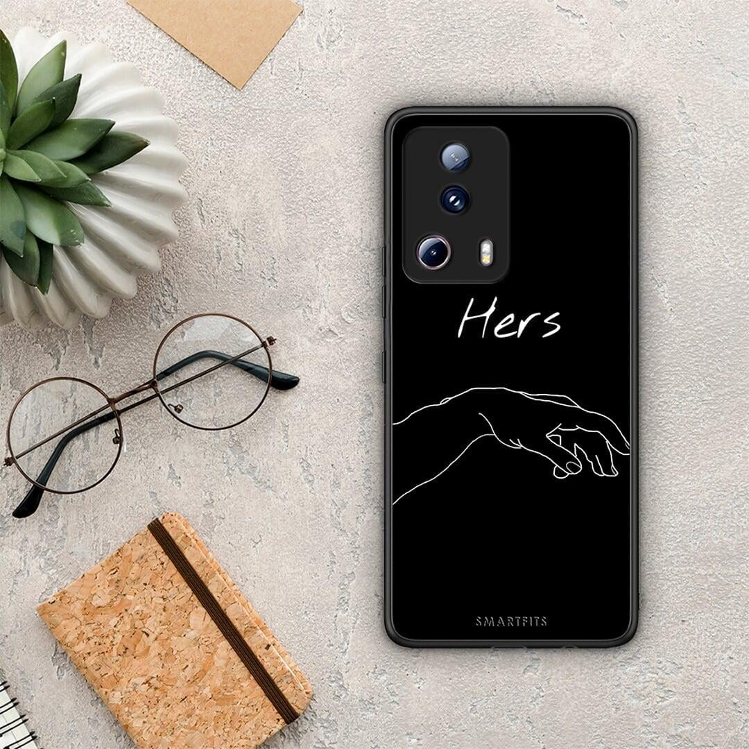 Θήκη Xiaomi 13 Lite 5G Aesthetic Love 1 από τη Smartfits με σχέδιο στο πίσω μέρος και μαύρο περίβλημα | Xiaomi 13 Lite 5G Aesthetic Love 1 Case with Colorful Back and Black Bezels