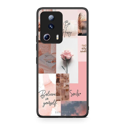 Θήκη Xiaomi 13 Lite 5G Aesthetic Collage από τη Smartfits με σχέδιο στο πίσω μέρος και μαύρο περίβλημα | Xiaomi 13 Lite 5G Aesthetic Collage Case with Colorful Back and Black Bezels