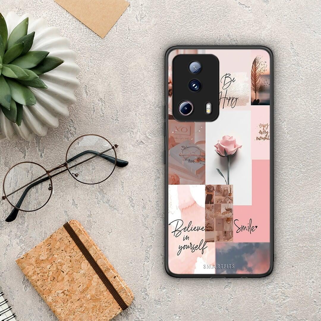 Θήκη Xiaomi 13 Lite 5G Aesthetic Collage από τη Smartfits με σχέδιο στο πίσω μέρος και μαύρο περίβλημα | Xiaomi 13 Lite 5G Aesthetic Collage Case with Colorful Back and Black Bezels