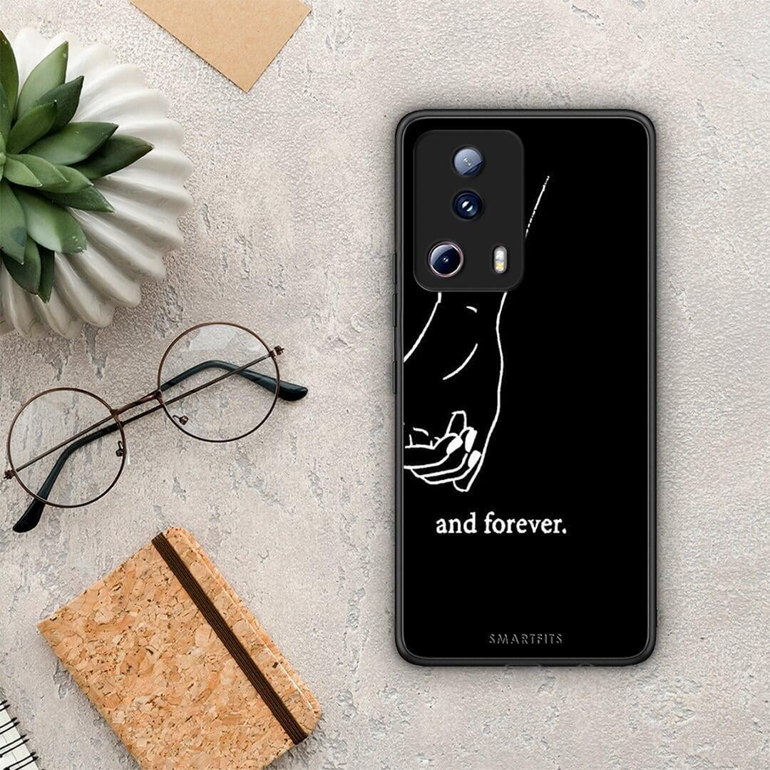 Θήκη Xiaomi 13 Lite 5G Always & Forever 2 από τη Smartfits με σχέδιο στο πίσω μέρος και μαύρο περίβλημα | Xiaomi 13 Lite 5G Always & Forever 2 Case with Colorful Back and Black Bezels