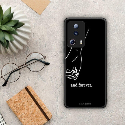 Θήκη Xiaomi 13 Lite 5G Always & Forever 2 από τη Smartfits με σχέδιο στο πίσω μέρος και μαύρο περίβλημα | Xiaomi 13 Lite 5G Always & Forever 2 Case with Colorful Back and Black Bezels