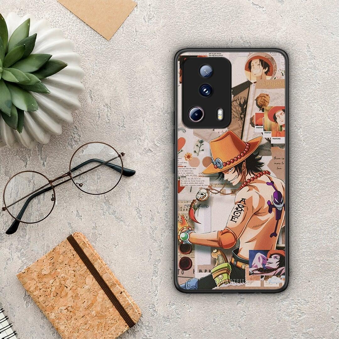 Θήκη Xiaomi 13 Lite 5G Anime Collage από τη Smartfits με σχέδιο στο πίσω μέρος και μαύρο περίβλημα | Xiaomi 13 Lite 5G Anime Collage Case with Colorful Back and Black Bezels