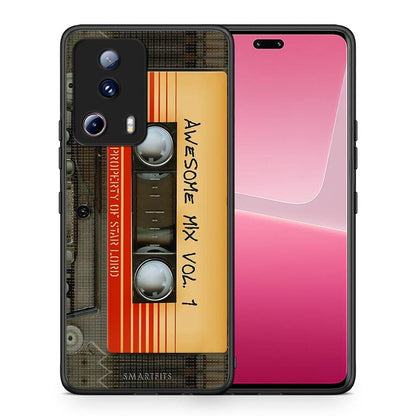 Θήκη Xiaomi 13 Lite 5G Awesome Mix από τη Smartfits με σχέδιο στο πίσω μέρος και μαύρο περίβλημα | Xiaomi 13 Lite 5G Awesome Mix Case with Colorful Back and Black Bezels