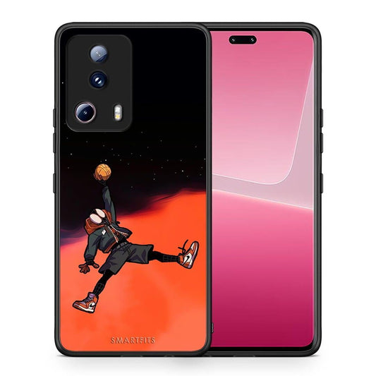 Θήκη Xiaomi 13 Lite 5G Basketball Hero από τη Smartfits με σχέδιο στο πίσω μέρος και μαύρο περίβλημα | Xiaomi 13 Lite 5G Basketball Hero Case with Colorful Back and Black Bezels