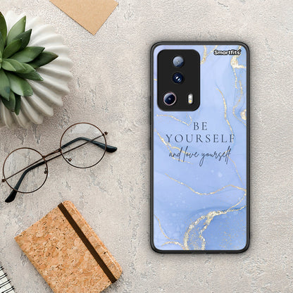Θήκη Xiaomi 13 Lite 5G Be Yourself από τη Smartfits με σχέδιο στο πίσω μέρος και μαύρο περίβλημα | Xiaomi 13 Lite 5G Be Yourself Case with Colorful Back and Black Bezels