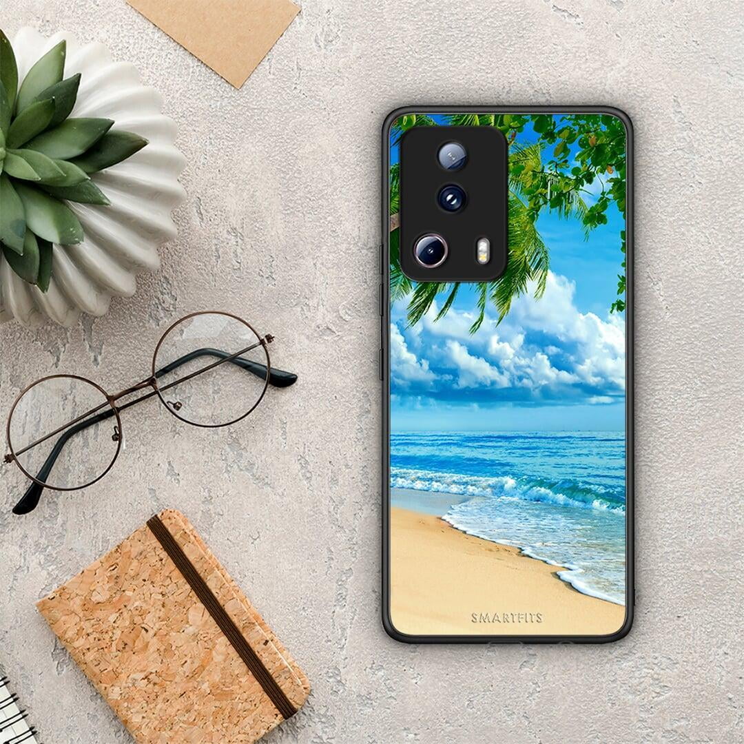 Θήκη Xiaomi 13 Lite 5G Beautiful Beach από τη Smartfits με σχέδιο στο πίσω μέρος και μαύρο περίβλημα | Xiaomi 13 Lite 5G Beautiful Beach Case with Colorful Back and Black Bezels