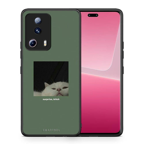 Θήκη Xiaomi 13 Lite 5G Bitch Surprise από τη Smartfits με σχέδιο στο πίσω μέρος και μαύρο περίβλημα | Xiaomi 13 Lite 5G Bitch Surprise Case with Colorful Back and Black Bezels