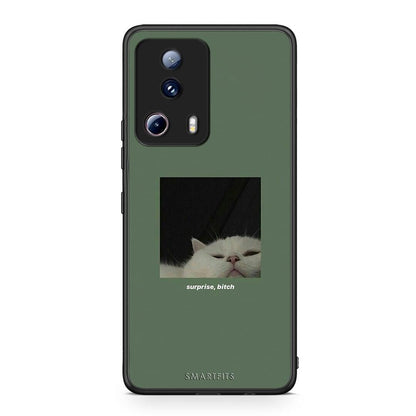 Θήκη Xiaomi 13 Lite 5G Bitch Surprise από τη Smartfits με σχέδιο στο πίσω μέρος και μαύρο περίβλημα | Xiaomi 13 Lite 5G Bitch Surprise Case with Colorful Back and Black Bezels