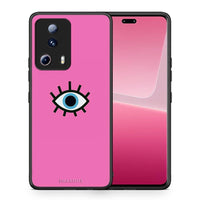 Thumbnail for Θήκη Xiaomi 13 Lite 5G Blue Eye Pink από τη Smartfits με σχέδιο στο πίσω μέρος και μαύρο περίβλημα | Xiaomi 13 Lite 5G Blue Eye Pink Case with Colorful Back and Black Bezels