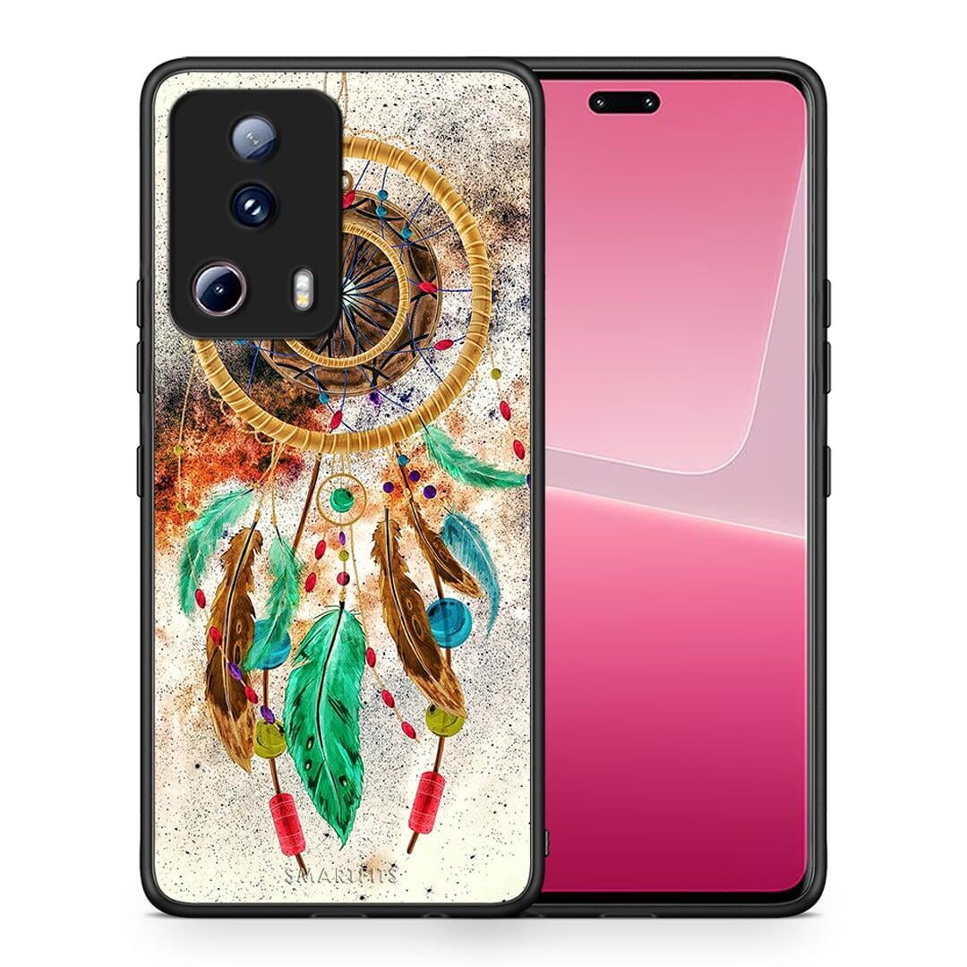 Θήκη Xiaomi 13 Lite 5G Boho DreamCatcher από τη Smartfits με σχέδιο στο πίσω μέρος και μαύρο περίβλημα | Xiaomi 13 Lite 5G Boho DreamCatcher Case with Colorful Back and Black Bezels