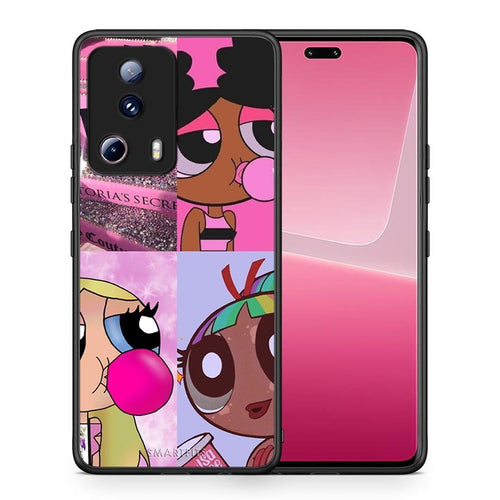 Θήκη Xiaomi 13 Lite 5G Bubble Girls από τη Smartfits με σχέδιο στο πίσω μέρος και μαύρο περίβλημα | Xiaomi 13 Lite 5G Bubble Girls Case with Colorful Back and Black Bezels