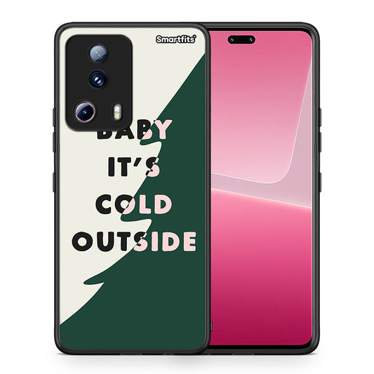 Θήκη Xiaomi 13 Lite 5G Cold Outside από τη Smartfits με σχέδιο στο πίσω μέρος και μαύρο περίβλημα | Xiaomi 13 Lite 5G Cold Outside Case with Colorful Back and Black Bezels