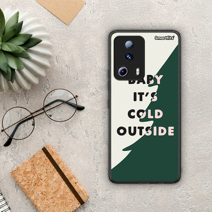 Θήκη Xiaomi 13 Lite 5G Cold Outside από τη Smartfits με σχέδιο στο πίσω μέρος και μαύρο περίβλημα | Xiaomi 13 Lite 5G Cold Outside Case with Colorful Back and Black Bezels
