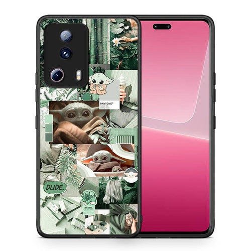 Θήκη Xiaomi 13 Lite 5G Collage Dude από τη Smartfits με σχέδιο στο πίσω μέρος και μαύρο περίβλημα | Xiaomi 13 Lite 5G Collage Dude Case with Colorful Back and Black Bezels
