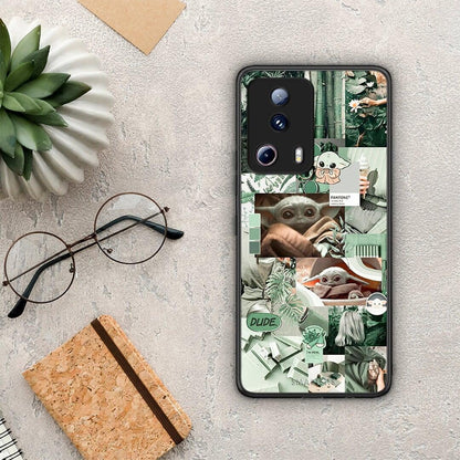 Θήκη Xiaomi 13 Lite 5G Collage Dude από τη Smartfits με σχέδιο στο πίσω μέρος και μαύρο περίβλημα | Xiaomi 13 Lite 5G Collage Dude Case with Colorful Back and Black Bezels