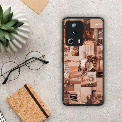 Θήκη Xiaomi 13 Lite 5G Collage You Can από τη Smartfits με σχέδιο στο πίσω μέρος και μαύρο περίβλημα | Xiaomi 13 Lite 5G Collage You Can Case with Colorful Back and Black Bezels