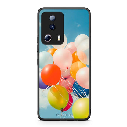 Θήκη Xiaomi 13 Lite 5G Colorful Balloons από τη Smartfits με σχέδιο στο πίσω μέρος και μαύρο περίβλημα | Xiaomi 13 Lite 5G Colorful Balloons Case with Colorful Back and Black Bezels