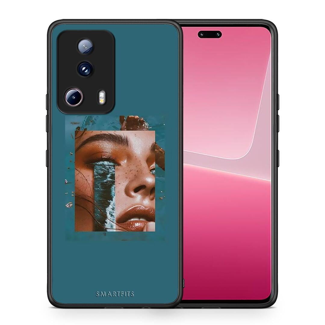 Θήκη Xiaomi 13 Lite 5G Cry An Ocean από τη Smartfits με σχέδιο στο πίσω μέρος και μαύρο περίβλημα | Xiaomi 13 Lite 5G Cry An Ocean Case with Colorful Back and Black Bezels